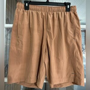 Free Fly Apparel Men's Athletic Shorts in Tan